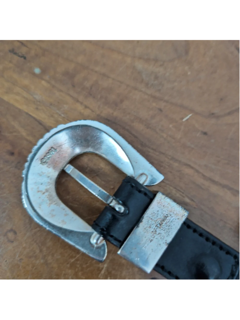 Men's Vintage Braided Edge Western Belt Size 38